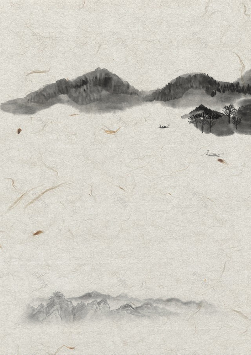 简约古风国画风水墨纸张山水背景图,插画/手绘图,插画/手绘图库,插画/手绘图下载,插画/手绘